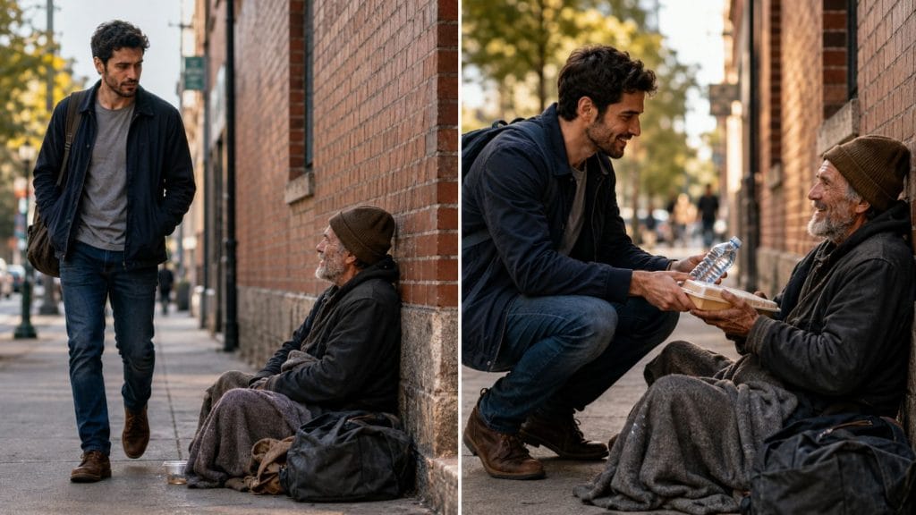You have more compassion to help someone who needs. Spiritual growth