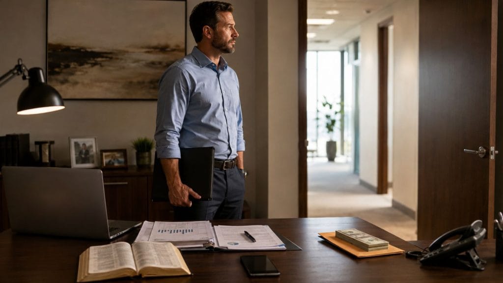 man leaving his job because it does not respect his christian beliefs