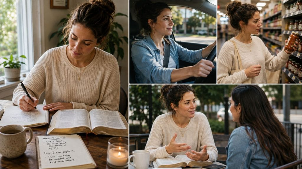 woman bringing her devotional practice to her daily life