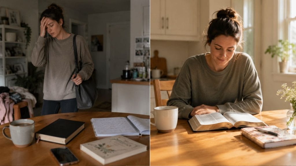 woman who did not do her devotional practice for a week then comes back