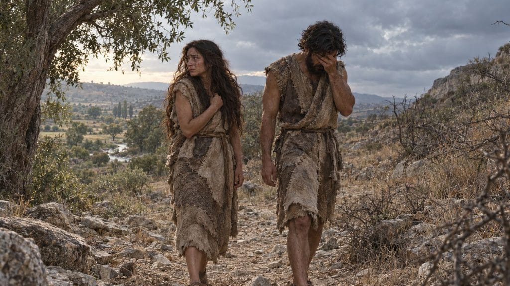 Adam and Eve expelled from the Garden of Eden
